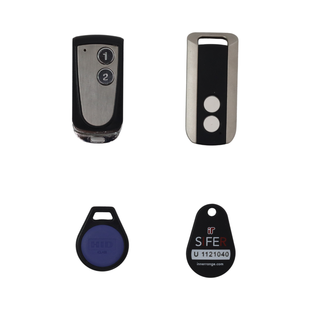 Fobs, garage remotes, mobile credentials
