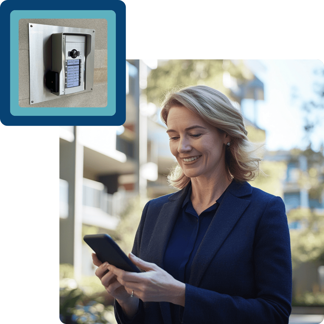 Image of a happy strata manager