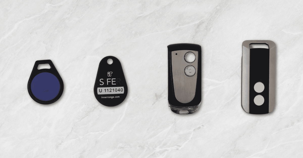 Fobs, garage remotes, Mobile credentials