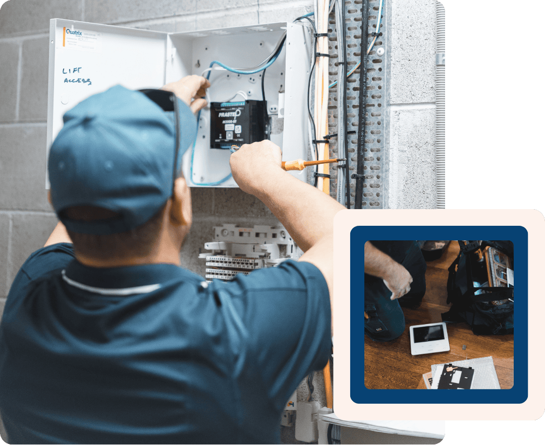 Graphic of installer