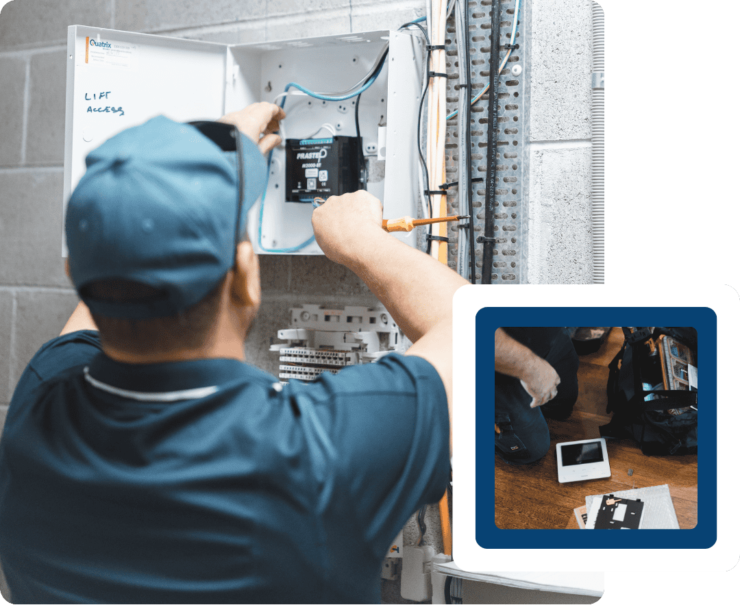 Graphic of installer